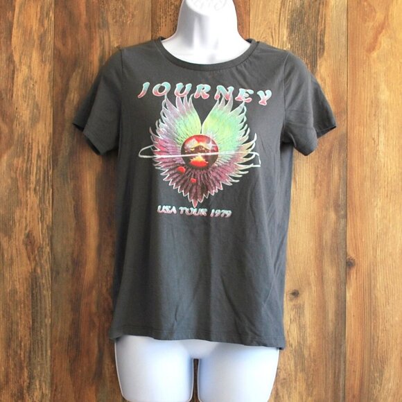 Journey Concert Tee XS Women's Gray USA Tour 1979 - Picture 1 of 3